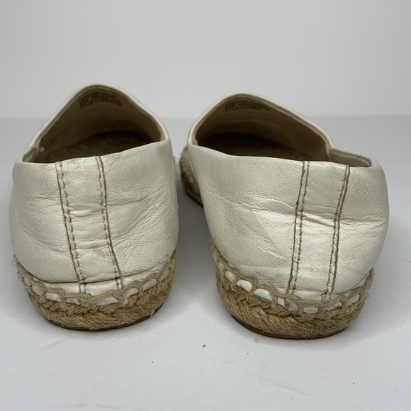 Tory Burch Flat Leather Logo Espadrilles Shoes Women’s Size 6 - Picture 16 of 16